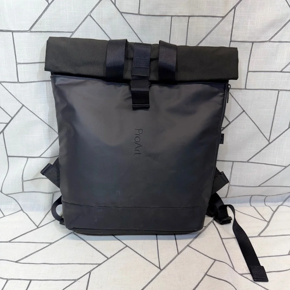 Asus ProArt Backpack One Size Black Roll Top Laptop Bag Tech Daypack